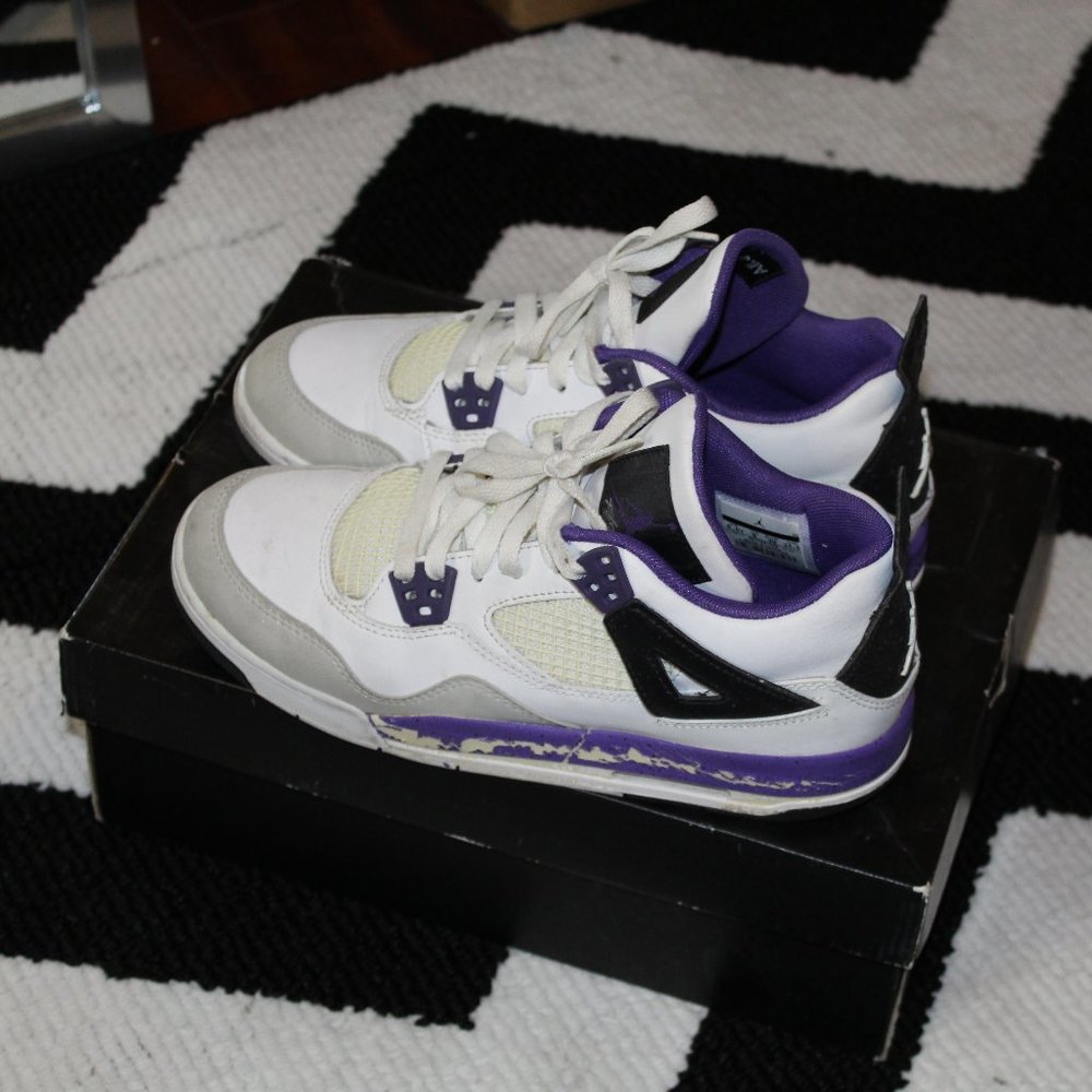 Jordan 4 Retro GS - Ultraviolet & Gray